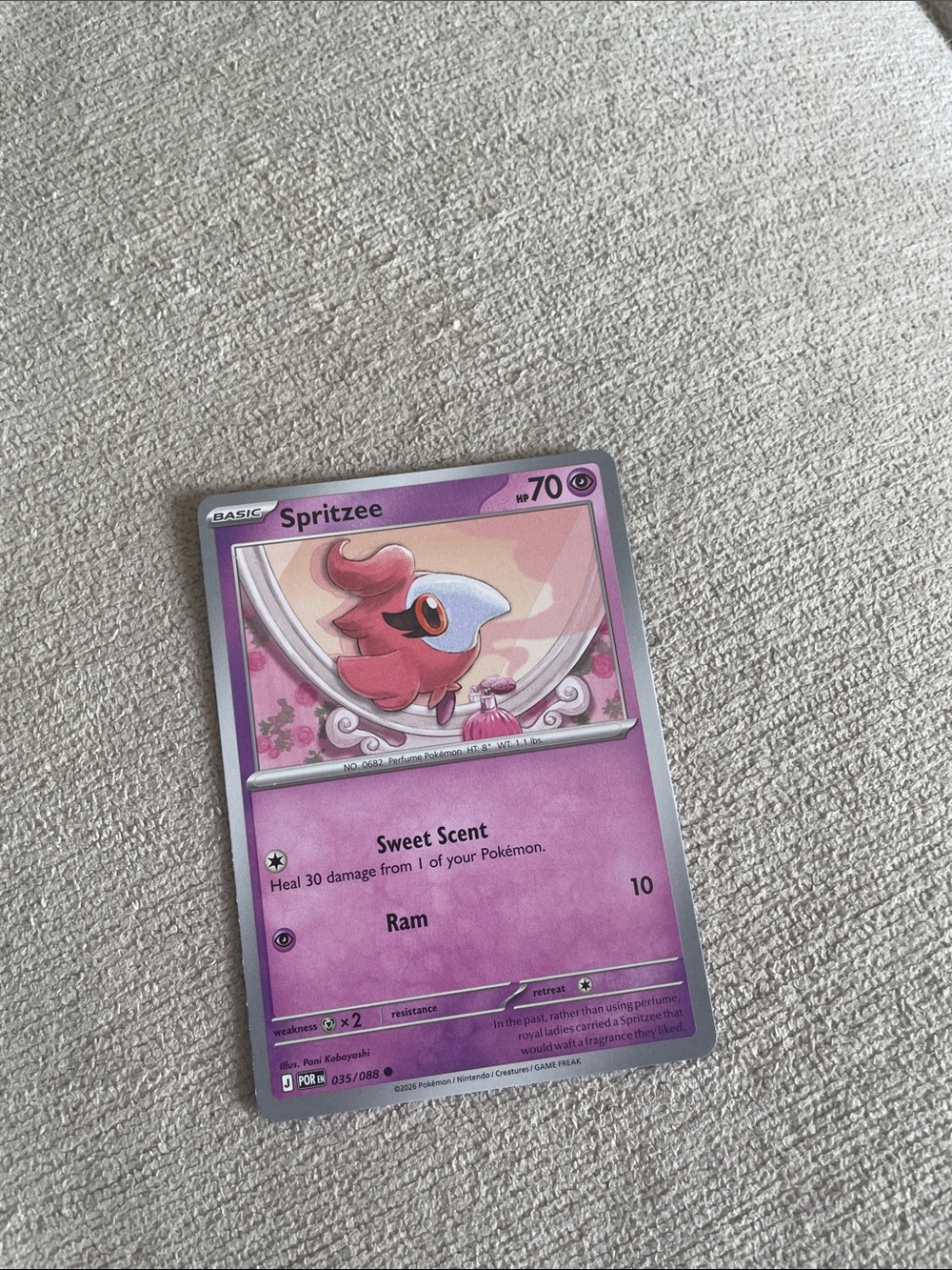 Spritzee Pokémon Card